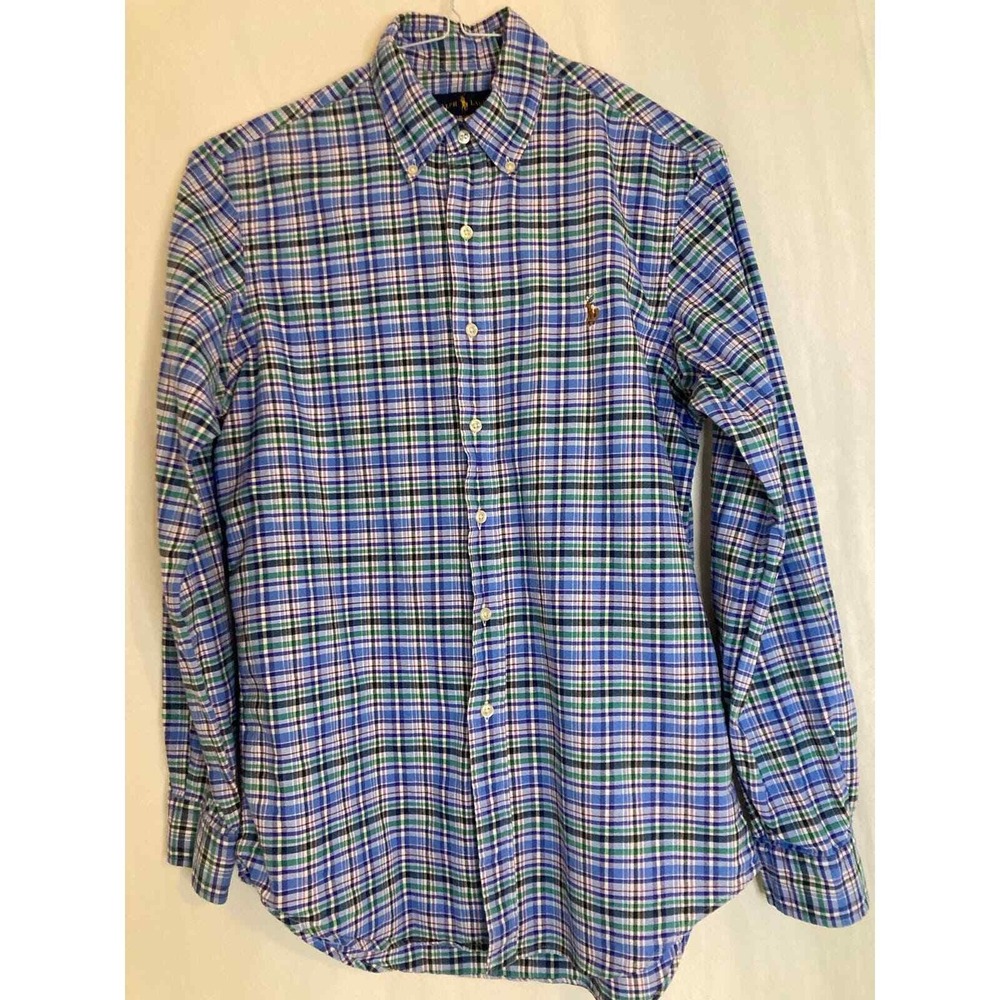 Ralph‎ Lauren Mens Plaid Shirt Button Down Long Sleeve Casual Small